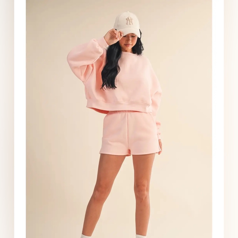 Blush Break Sweatshorts NWT - Picture 2 of 3